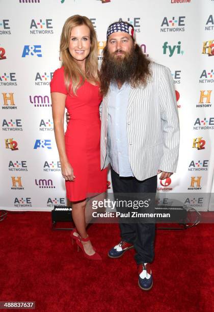 Personalities Korie Robertson and Willie Robertson attend the 2014 A+E Networks Upfront at Park Avenue Armory on May 8, 2014 in New York City.