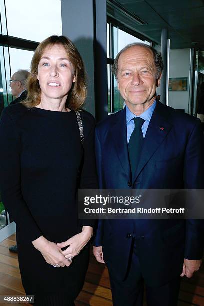Nathalie Bloch-Laine and Jean-Claude Meyer attend the 'Fondation Cartier pour l'art contemporain' celebrates its 30th anniversary on May 8, 2014 in...