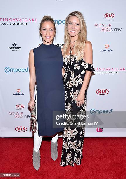 Kristin Cavallari and Audrina Patridge attend the Kristin Cavallari By Chinese Laundry presentation at Row NYC on September 17, 2015 in New York City.