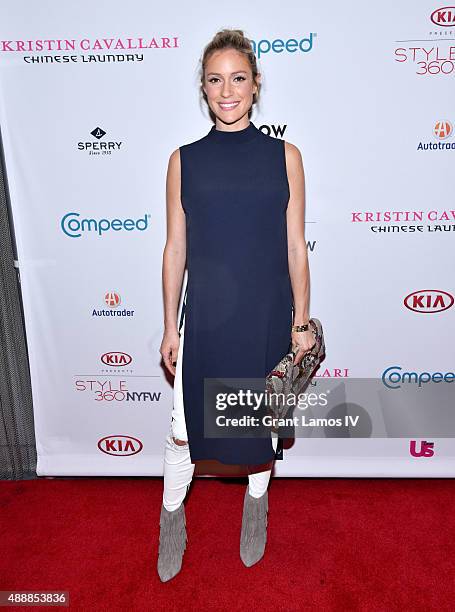 Kristin Cavallari attends the Kristin Cavallari By Chinese Laundry presentation at Row NYC on September 17, 2015 in New York City.