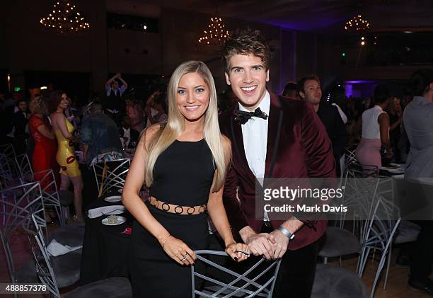 Internet personalities Justine Ezarik and Joey Graceffa attend VH1's 5th Annual Streamy Awards at the Hollywood Palladium on Thursday, September 17,...