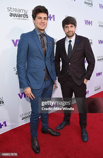 Internet personalities Anthony Padilla and Ian Hecox of Smosh speak attend VH1's 5th Annual Streamy Awards at the Hollywood Palladium on Thursday,...