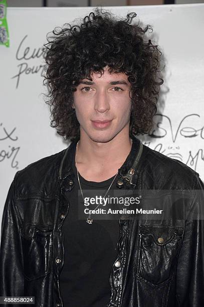 Julian Perretta attends the 'Leurs Voix pour l'Espoir' photocall at L'Olympia on September 17, 2015 in Paris, France.