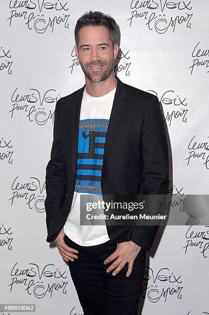 Emmanuel Moire attends the 'Leurs Voix pour l'Espoir' photocall at L'Olympia on September 17, 2015 in Paris, France.