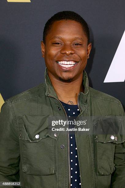 Actor Jason Mitchell attends the Academy of Motion Picture Arts and Sciences' 42nd Student Academy Awards on September 17, 2015 in Beverly Hills,...