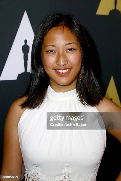 Alyce Tzue attends the Academy of Motion Picture Arts and Sciences' 42nd Student Academy Awards on September 17, 2015 in Beverly Hills, California.