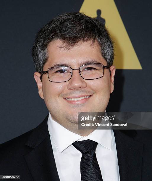 Alexandre Peralta, winner of the Gold medal in the Documentary category for "Looking at the Stars" attends The Academy of Motion Picture Arts and...