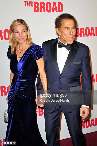 Andrea Hissom and Steve Wynn attend The Broad Museum Black Tie Inaugural Dinner at The Broad on September 17, 2015 in Los Angeles, California.