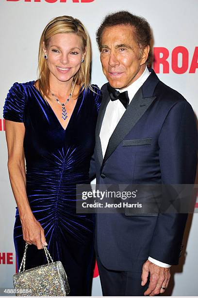 Andrea Hissom and Steve Wynn attend The Broad Museum Black Tie Inaugural Dinner at The Broad on September 17, 2015 in Los Angeles, California.