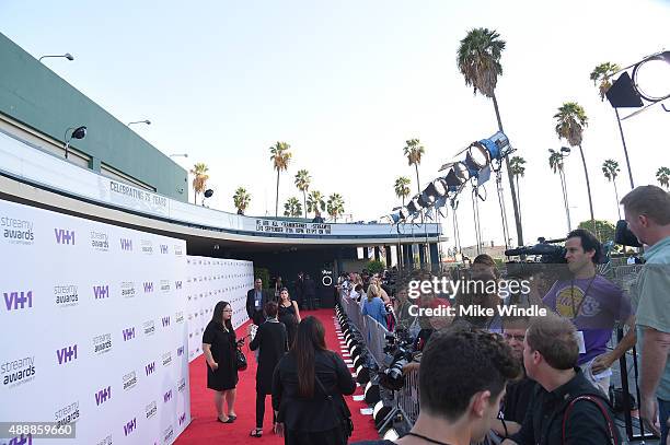 View of the red carpet at VH1's 5th Annual Streamy Awards at the Hollywood Palladium on Thursday, September 17, 2015 in Los Angeles, California.