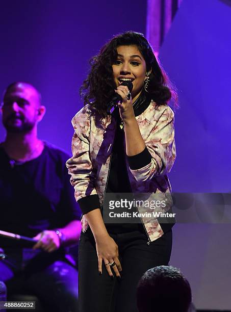 Recording artist Alessia Cara performs onstage VH1's 5th Annual Streamy Awards at the Hollywood Palladium on Thursday, September 17, 2015 in Los...