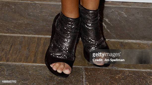 Actress Kristin Chenoweth, shoe detail, attends "The Carol Burnett Show: The Lost Episodes" screening hosted by Time Life and The Cinema Society at...