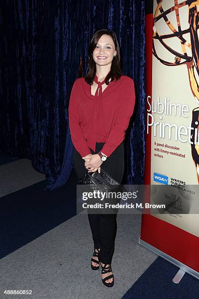 Writer Christine Nangle attends WGAW's Sublime Primetime 2015 Featuring Emmy Nominated-Writers at the Writers Guild Theater on September 17, 2015 in...