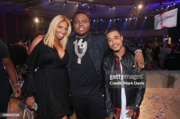 NeNe Leakes, Sean Kingson and Khalil attend VH1's 5th Annual Streamy Awards at the Hollywood Palladium on Thursday, September 17, 2015 in Los...
