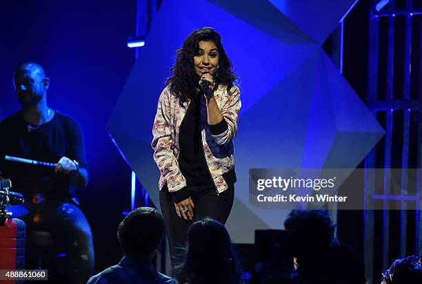 Recording artist Alessia Cara performs onstage VH1's 5th Annual Streamy Awards at the Hollywood Palladium on Thursday, September 17, 2015 in Los...