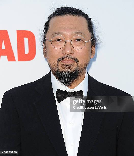 Artist Takashi Murakami attends the Broad Museum black tie inaugural dinner at The Broad on September 17, 2015 in Los Angeles, California.
