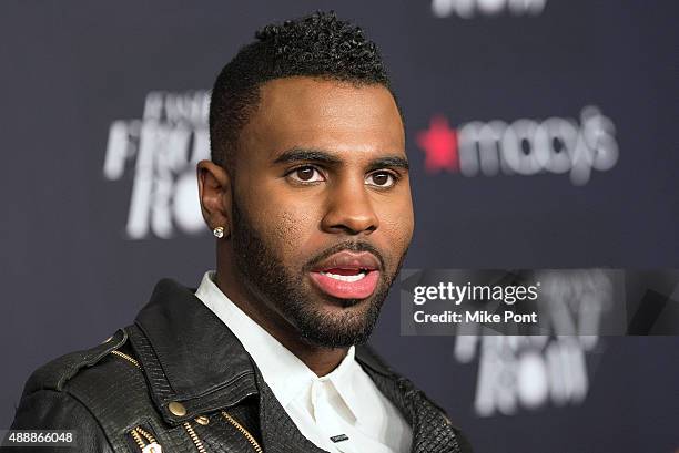 Singer Jason Derulo attends Macy's Presents Fashion's Front Row during Spring 2016 New York Fashion Week at The Theater at Madison Square Garden on...