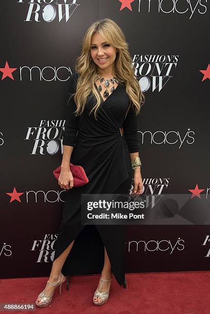 Singer Thalia attends Fashion's Front Row after party during Spring 2016 New York Fashion Week at Macy's Herald Square on September 17, 2015 in New...