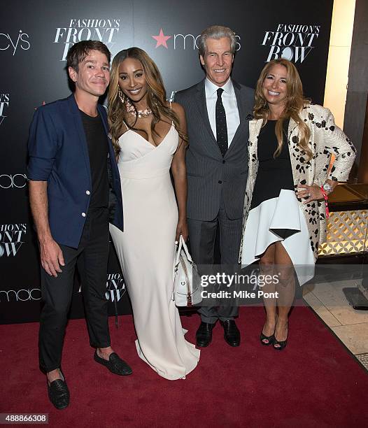 Singer Nate Ruess, Cynthia Bailey, Macy's Chairman and CEO Terry Lundgren, and Jill Zarin attend Fashion's Front Row After Party during Spring 2016...