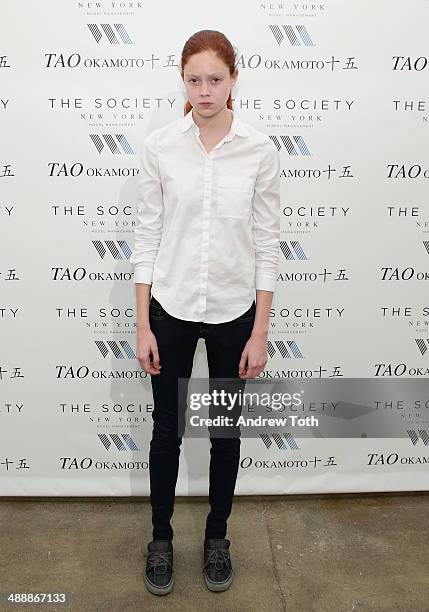 American model Natalie Westling attends the "Tao Okamoto 15" Exhibition Opening at Hudson Studios on May 8, 2014 in New York City.