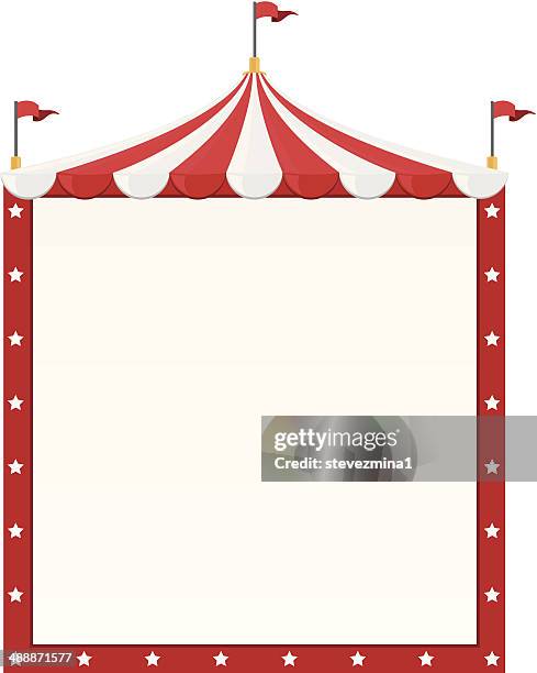 サーカスのボーダー - entertainment tent点のイラスト素材／クリップアート素材／マンガ素材／アイコン素材