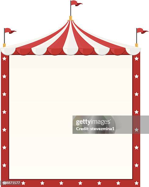 ilustrações, clipart, desenhos animados e ícones de fronteira de circo - fairground