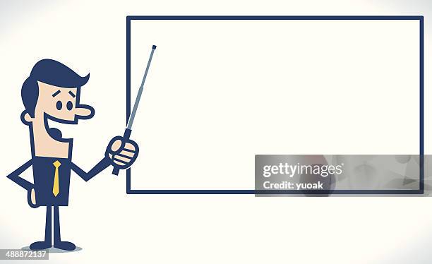 presentation - pointer stick stock illustrations