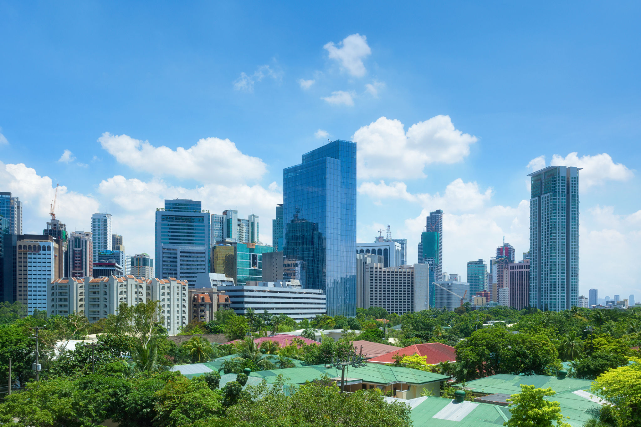 Financial district of Makati, Manila, Philippines Financial district of Makati, Manila, Philippines