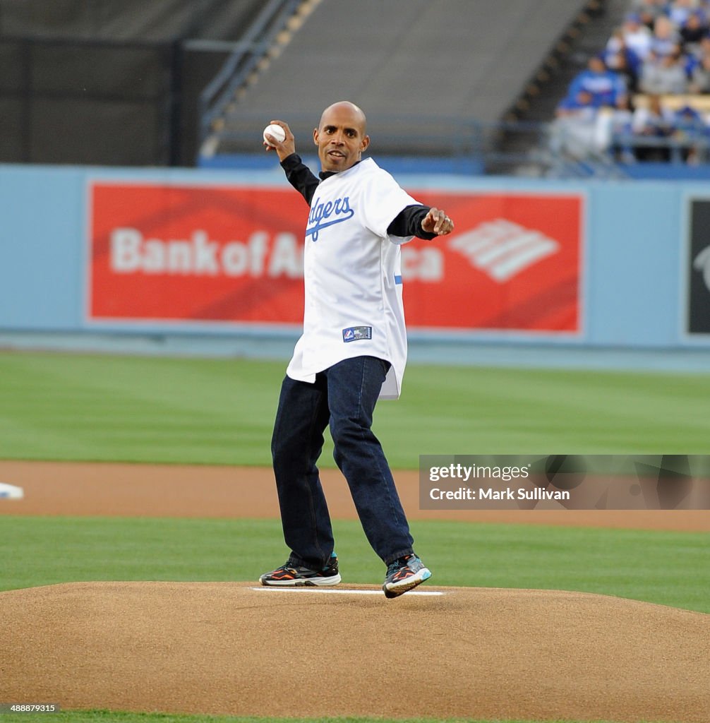 Celebrity Appearances At L.A. Dodgers Game - May 8, 2014