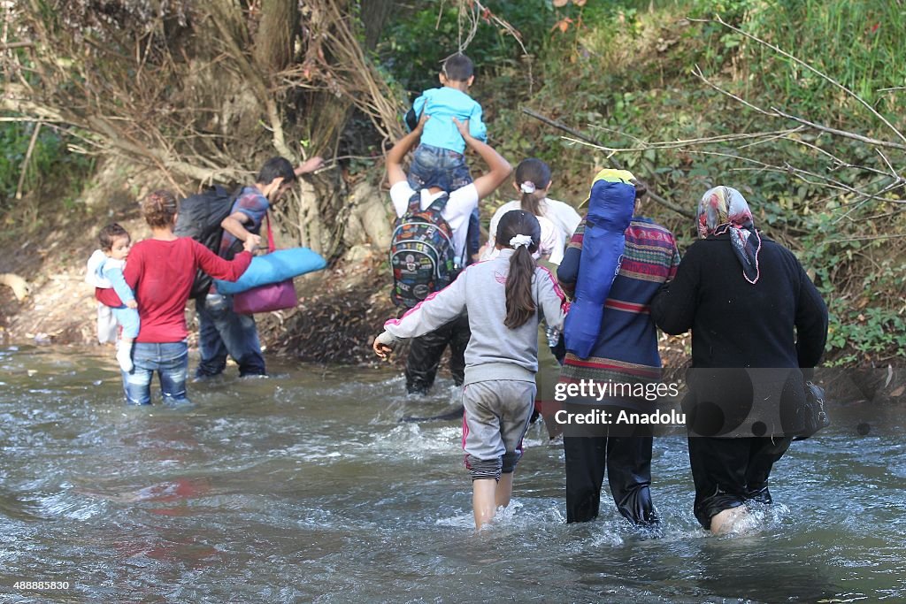Refugees arrive in Slovenia