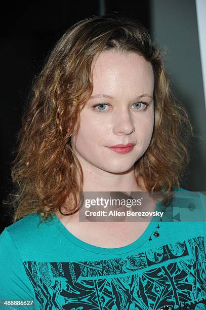 Actress Thora Birch arrives at the Los Angeles premiere of "Fed Up" at Pacfic Design Center on May 8, 2014 in West Hollywood, California.