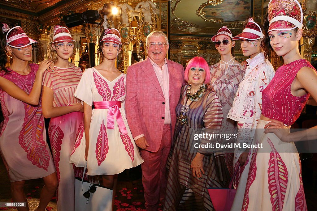 Zandra Rhodes - Front Row - LFW SS16