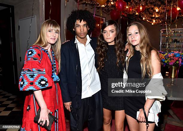 Amy Astley, Luka Sabbat, Callie Reiff and Leyla Aroch attend Teen Vogue and Sofia Richie host a dinner to celebrate the 5th Anniversary of Material...