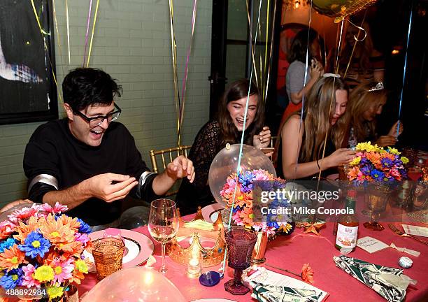 Andrew Bevan and Callie Reiff attend Teen Vogue and Sofia Richie host a dinner to celebrate the 5th Anniversary of Material Girl at Gramercy Park...