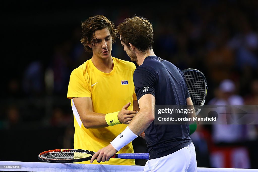 Great Britain v Australia Davis Cup Semi Final 2015 - Day 1