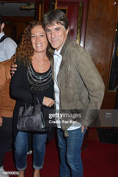 Presenter Tex and his wife attend the '35th Nuit des Publivores' at Grand Rex September 17, 2015 in Paris, France.