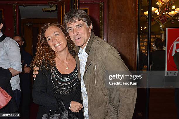 Presenter Tex and his wife attend the '35th Nuit des Publivores' at Grand Rex September 17, 2015 in Paris, France.