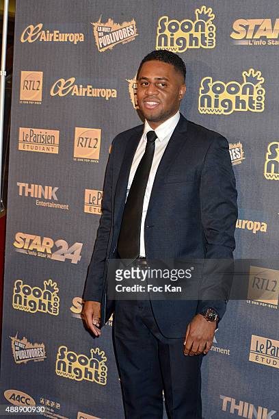 Singer Axel Tony attends the '35th Nuit des Publivores' at Grand Rex September 17, 2015 in Paris, France.