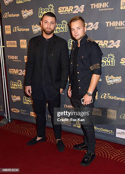 Ma2x and a guest attend the '35th Nuit des Publivores' at Grand Rex September 17, 2015 in Paris, France.