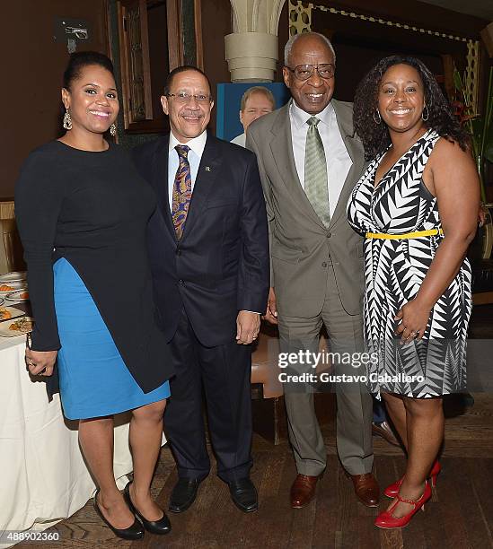 Faiola Roman,William Griffith;K.H.L Tony Marshall and Alisa Gumbs attends the Barbados Food & Wine And Rum Festival Launch Party on September 17,...