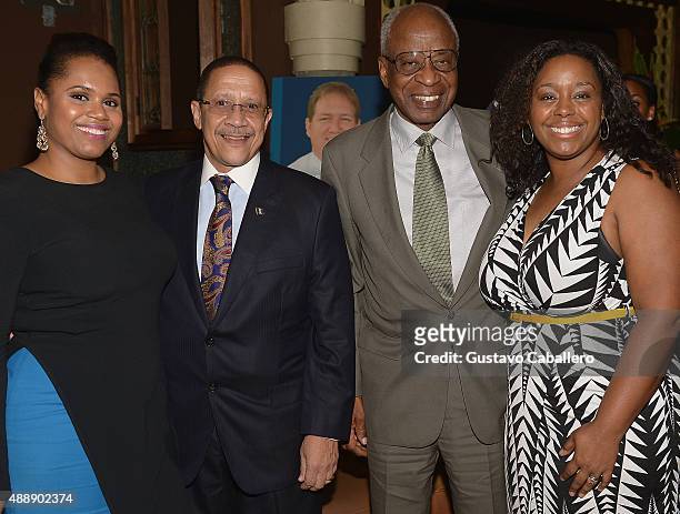 Faiola Roman,William Griffith;K.H.L Tony Marshall and Alisa Gumbs attends the Barbados Food & Wine And Rum Festival Launch Party on September 17,...