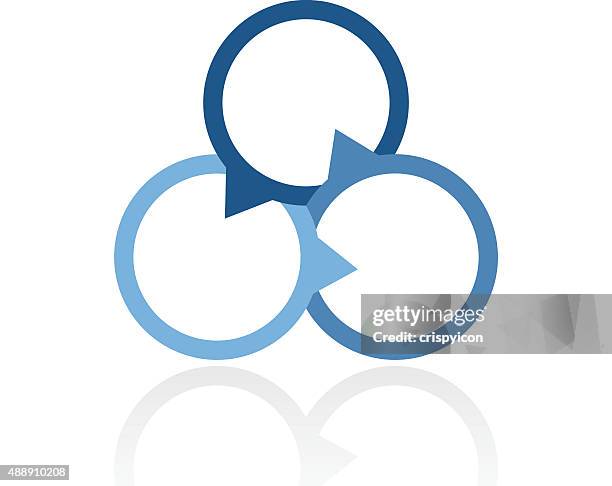 venn-diagramm-symbol auf weißem hintergrund. - venn diagramm stock-grafiken, -clipart, -cartoons und -symbole