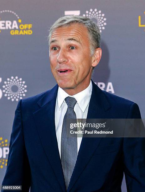 Actor Christoph Waltz attends LA Opera's 30th Anniversary Season Opening Night at Dorothy Chandler Pavilion on September 12, 2015 in Los Angeles,...