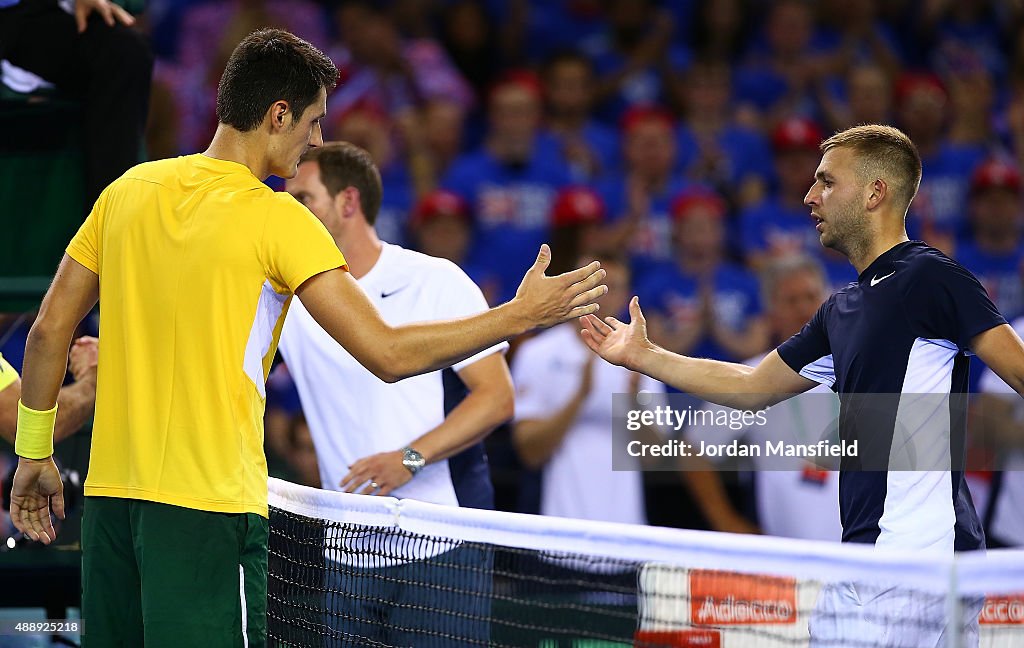 Great Britain v Australia Davis Cup Semi Final 2015 - Day 1