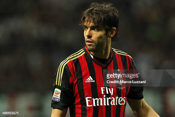 Ricardo Kaka of AC Milan looks on during the Serie A match between AC Milan and FC Internazionale Milano at Stadio Giuseppe Meazza on May 4, 2014 in...