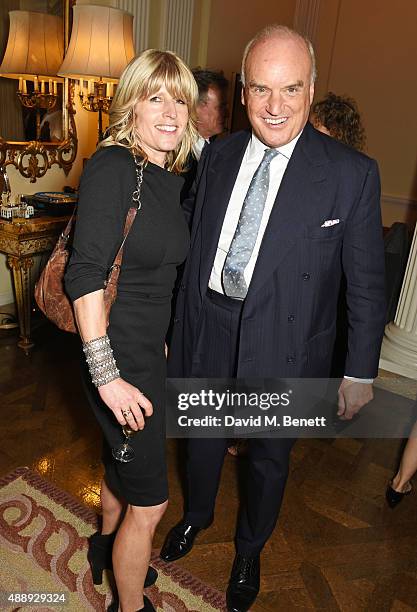 Rachel Johnson and Nicholas Coleridge attend the London Fashion Week party hosted by Ambassador Matthew Barzun and Mrs Brooke Brown Barzun with...