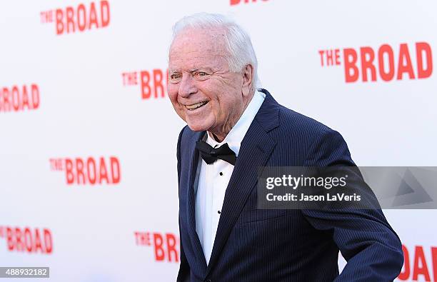 Richard Riordan attends the Broad Museum black tie inaugural dinner at The Broad on September 17, 2015 in Los Angeles, California.