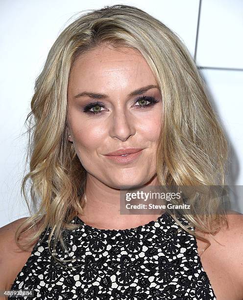 Lindsey Vonn arrives at the Audi Celebrates Emmys Week 2015 at Cecconi's on September 17, 2015 in West Hollywood, California.