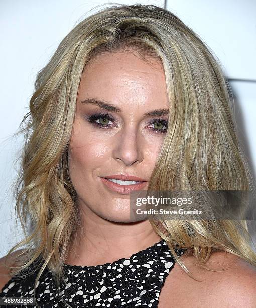 Lindsey Vonn arrives at the Audi Celebrates Emmys Week 2015 at Cecconi's on September 17, 2015 in West Hollywood, California.