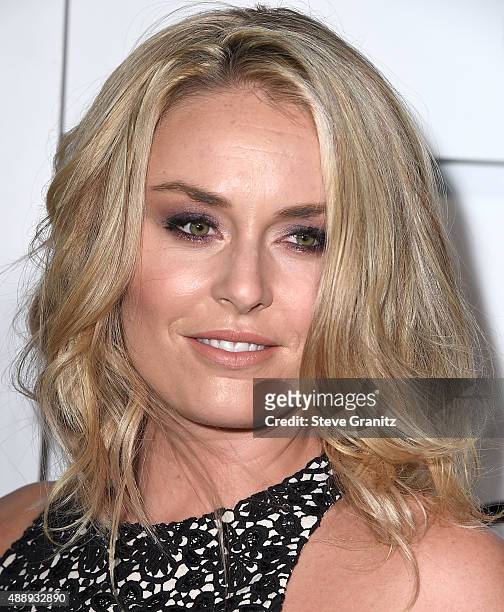 Lindsey Vonn arrives at the Audi Celebrates Emmys Week 2015 at Cecconi's on September 17, 2015 in West Hollywood, California.